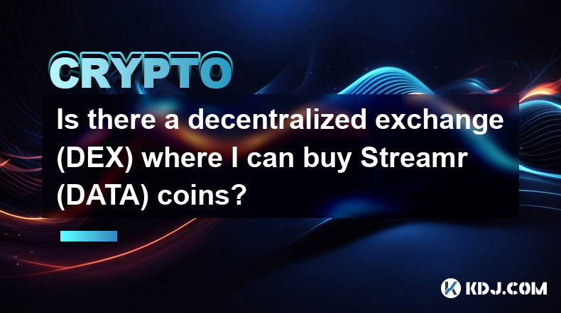 Streamr(DATA) 코인을 구매할 수 있는 탈중앙화 거래소(DEX)가 있나요?