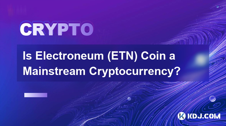 일렉트로늄(ETN) 코인은 주류 암호화폐인가요?