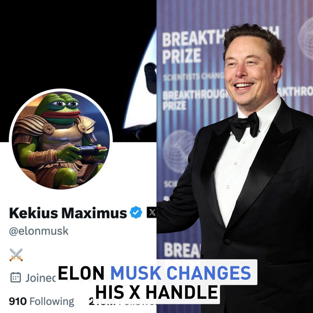 Elon Musk's New 'Kekius Maximus' Username Stirs Speculation and Concern