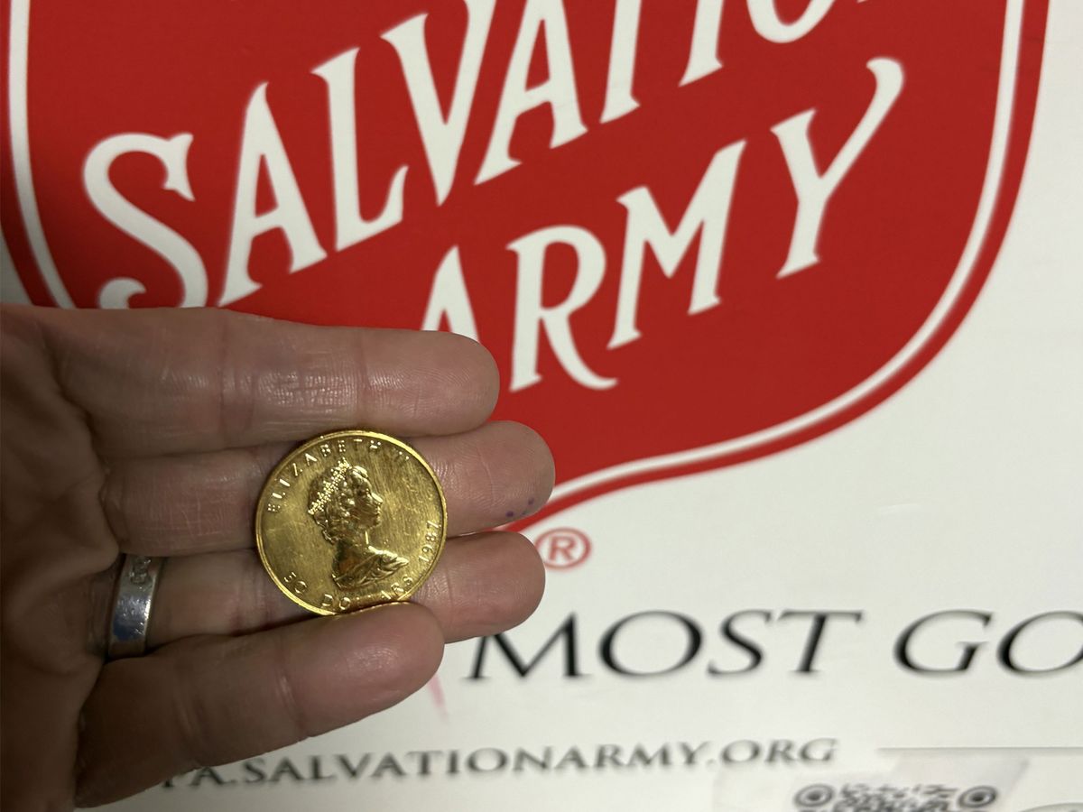 Gold Coins Are Quietly Showing Up in Salvation Army Kettles Across the US