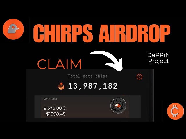 Chirp Airdrop 25,000 Chirp トークンを獲得 Sui ウォレットへの出金 | 💯 潜在的な報酬 $1000 - 2000