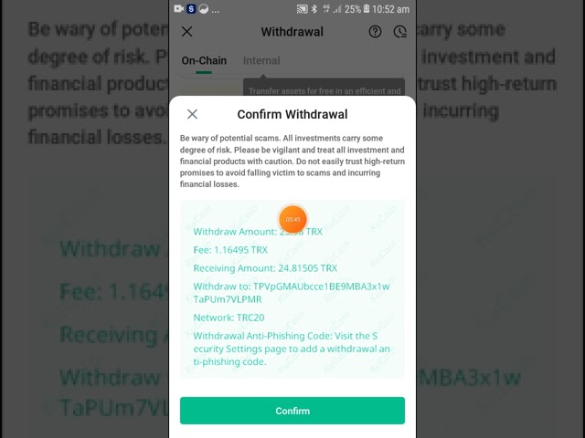 25 trx tron coin 即時提現 kucoin 交易所