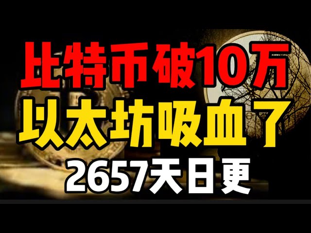 比特幣突破10萬美金，以太坊吸血了！ 2657天日更