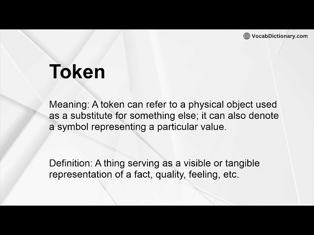 Token-Bedeutung