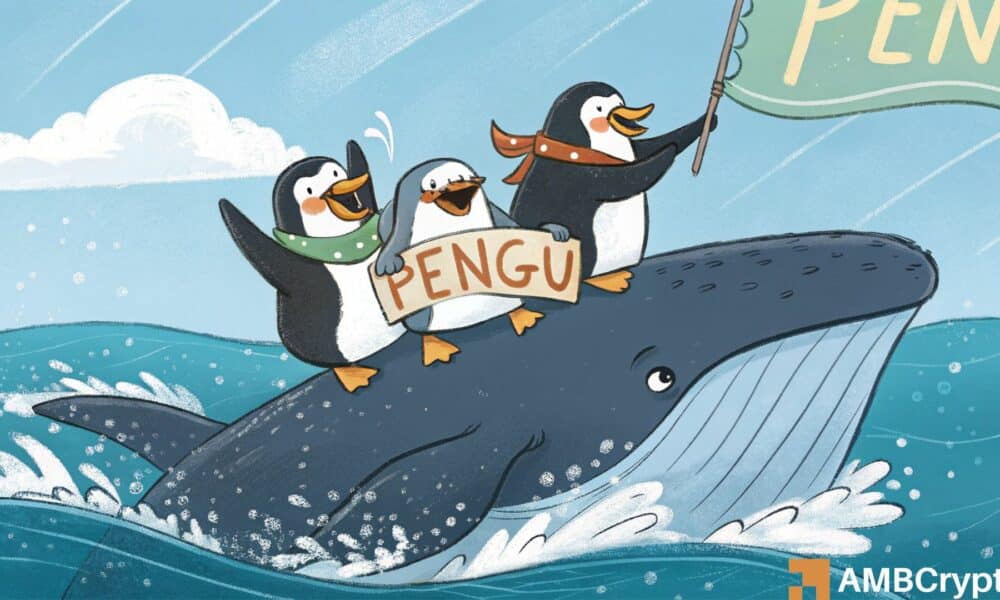 Pudgy Penguins (PENGU) Whales 积累了价值 305 万美元的代币，表明信心不断增强