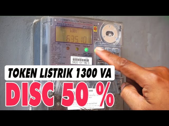 如何輸入電力代幣 50% 折扣 1300 VA 電力