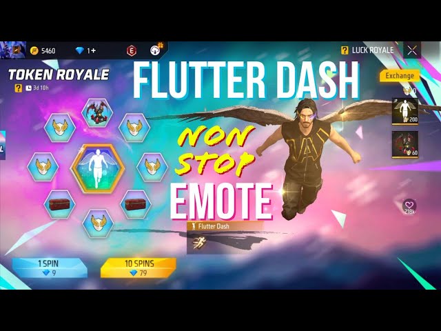 Nouvelle emote Flutter Dash dans l’événement Token Royale Ring Free Fire