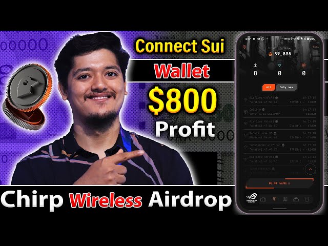 $800 $CHIRP 수익 - Chirp Network Connect SUI 지갑 및 토큰 상장 🤑| 2024년 단계별 에어드롭 🚀