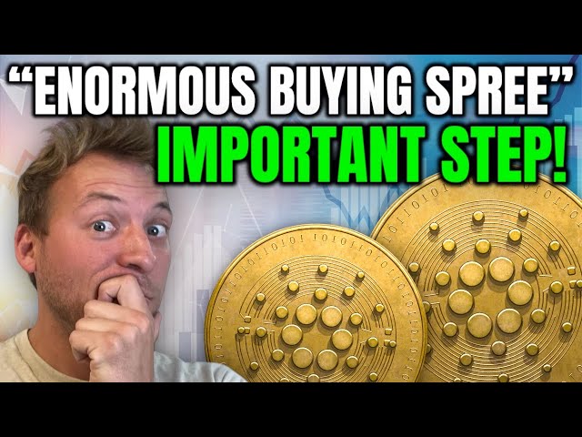 CARDANO ADA - TÉMOIN D'UNE "ÉNORME VIRÉE D'ACHAT" !! C'EST IMPORTANT !