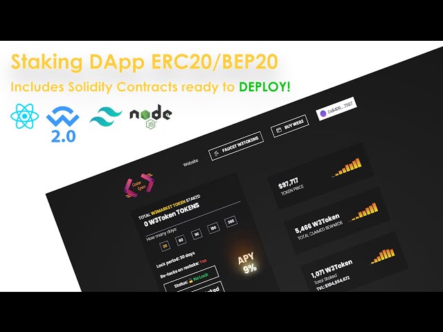 代币质押 Dapp Erc20 和 Bep20