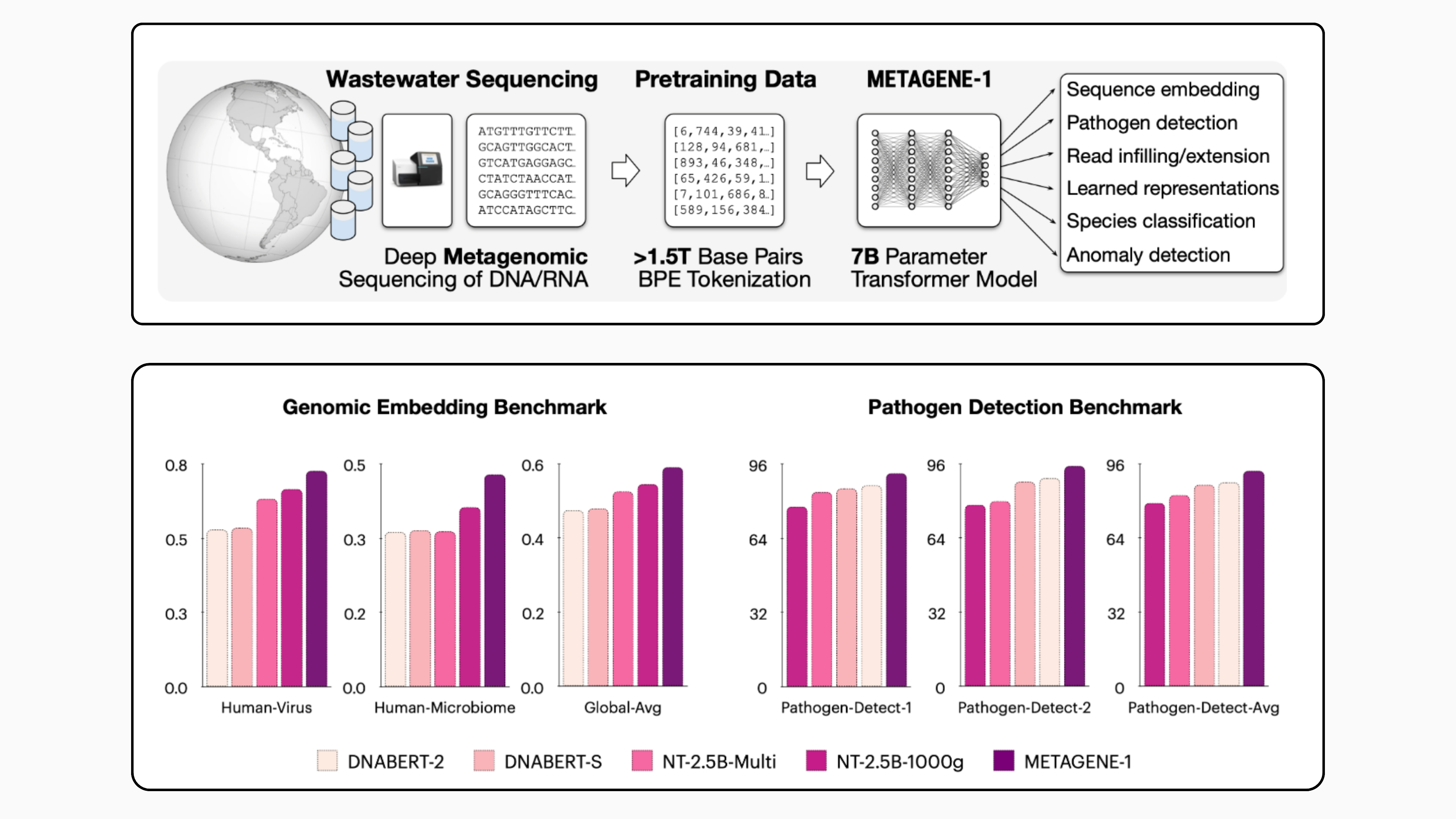 METAGENE-1: 生物監視とパンデミックへの備えのためのメタゲノム基盤モデル