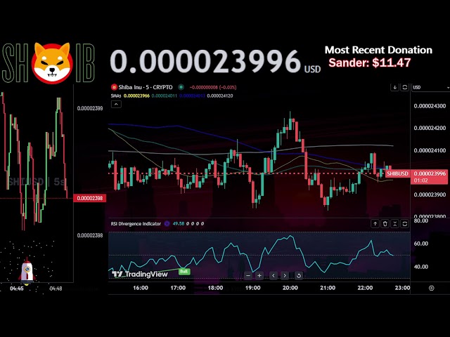 SHIBUSDT 🔥 | SHIB 直播 24/7 | RSI 背离交易信号 |社区聊天