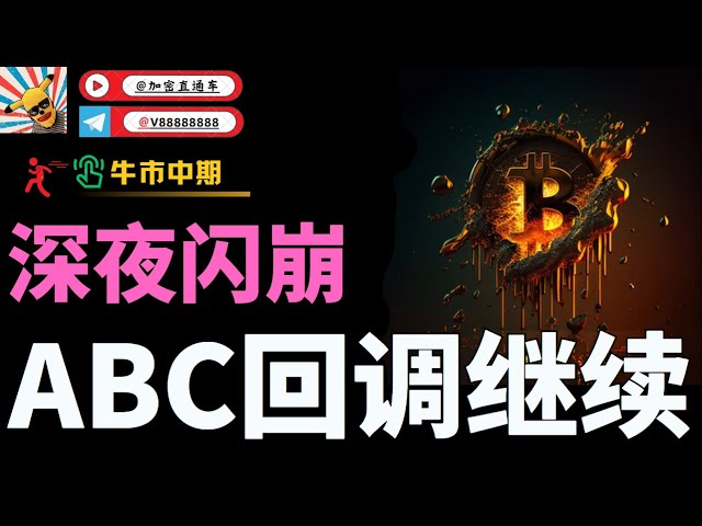 Bitcoin crashed late at night, plummeting nearly 10,000 points! ! Is the rebound over? Wave ABC3 is going down to wave C? Ethereum fell without rising, and altcoins collapsed. Can BOME, ADA, and SSV all enter the market?