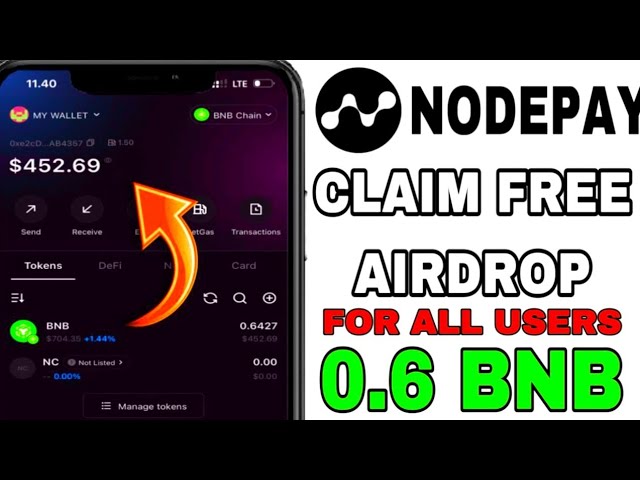 Claim Free Airdrop Nodepay ~ 0.6 BNB on BitgetWallet