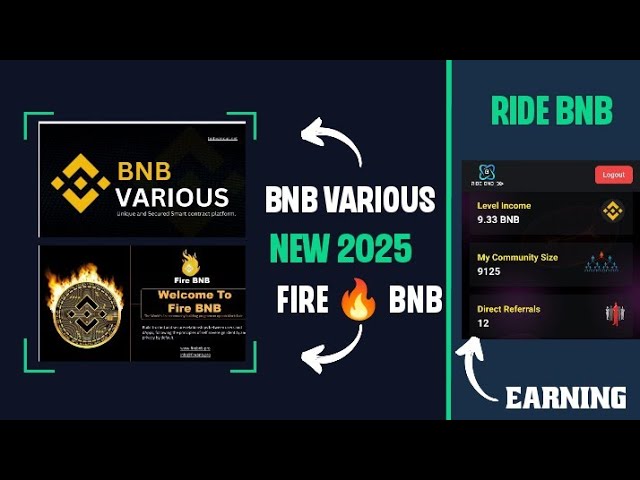 RIDE BND || FEUER BNB || BNB VERSCHIEDENE || TOKEN-TASCHE