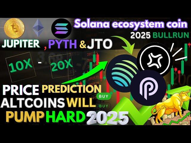 SOLANA 生態系統上排名前 3 的代幣 | #PYTH VS #JTO VS #JUPITER 很快 [100 倍回報] #solana #btc #altcoin