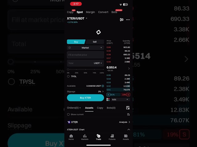 Bitget new coin - XTER USDT - Buy XTER coin -  Is XTER worth it now ? Crypto  Trading