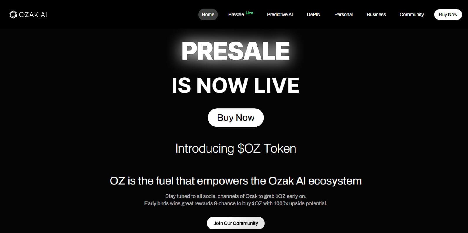 Ozak AI 加密貨幣預售：解鎖人工智慧驅動的金融市場分析的未來