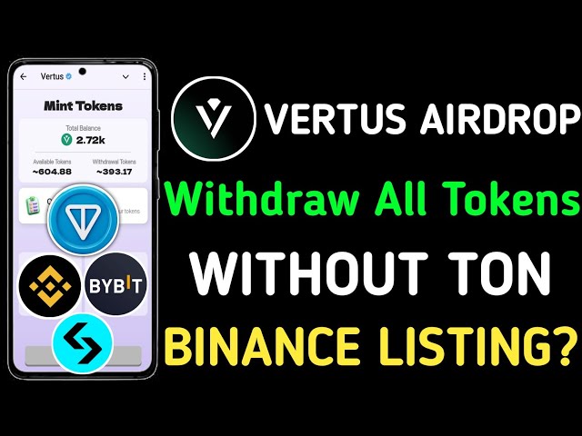 Vertus-Token-Abhebung ohne Tonne-Transaktion || Vertus Airdrop neues Update || Datum der Vertus-Eintragung