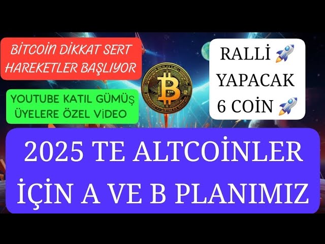 比特幣關注硬性走勢正在開始🚨我們在 2025 年針對山寨幣的 A 和 B 計劃🚨將反彈的 6 種代幣