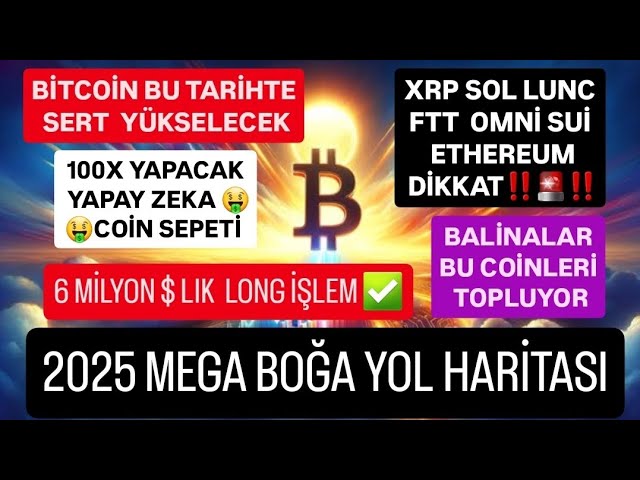 #BITCOIN WILL RISE HARD ON THIS DATE🚨#SOL #LUNC #FTT OMNI SUİ #ETHEREUM ATTENTION🚨MEGA BULL ROADMAP