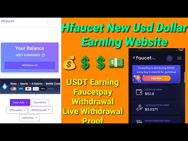 ✅Hfaucet✅ 毎日最高額の暗号コインを獲得💰ウェブサイト | 💵 Faucetpay の出金💲|