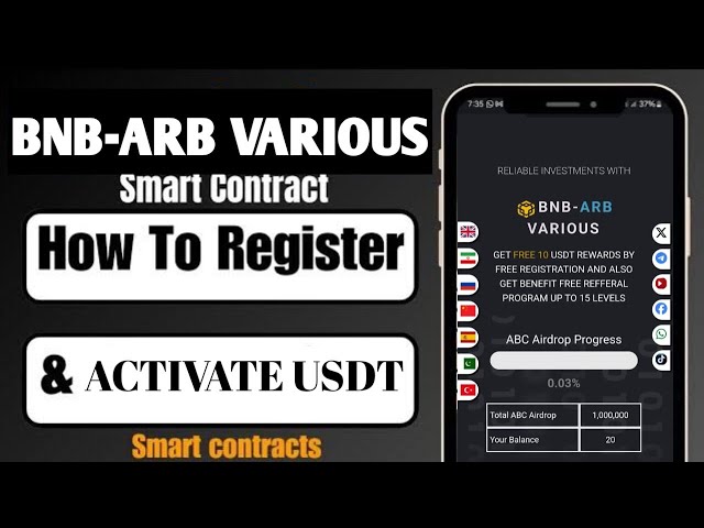 BNB-ARB 使用代币口袋钱包以印地语/乌尔都语进行各种重新注册和存款流程// ARB-V