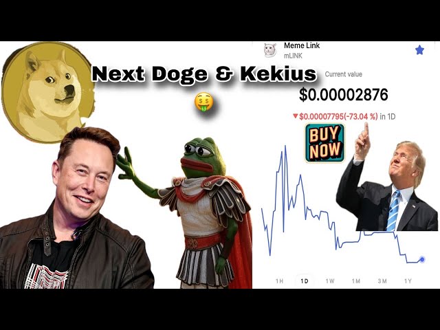 MEME LINK token price | Mlink price today | New DogeCoin & Kekius Maximus | Crypto News Today