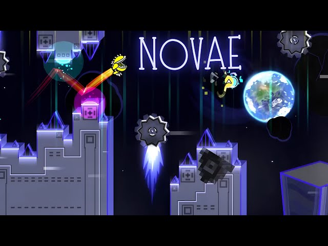 "Novae" par Trms01 Démon hebdomadaire 100 % (avec pièce) [Geometry Dash 2.2]