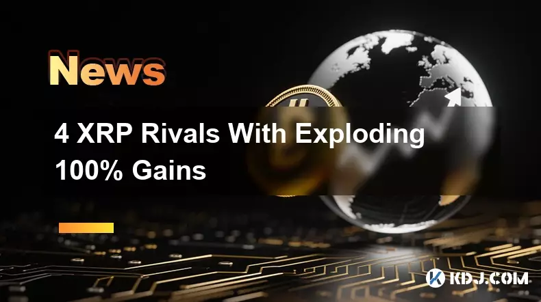 폭발적인 100% 이익을 내는 4개의 XRP 라이벌 폭발적인 100% 이익을 내는 4개의 XRP 라이벌