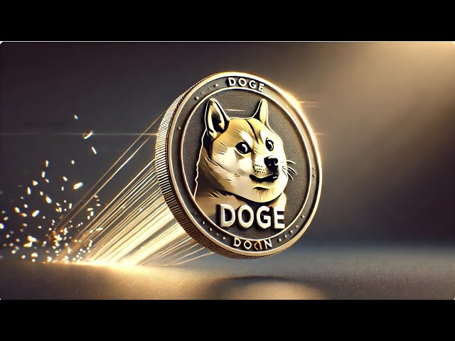 Crypto DOGE coin live trade