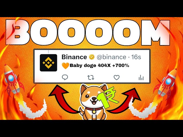 BABY DOGECOIN🤫 Maintenant, la tempête va arriver - 0,01 $ ??😱BRAKING NEWS AUJOURD'HUI PRIX