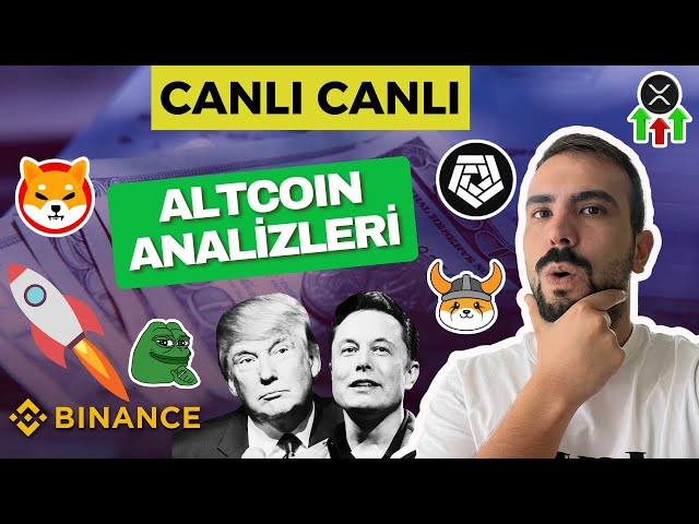 🚀CANLI 山寨幣分析！ XRP、ARKM、SHIBA COIN、PEPE、FLOKI、DOGE、BONK SON DAKIKA