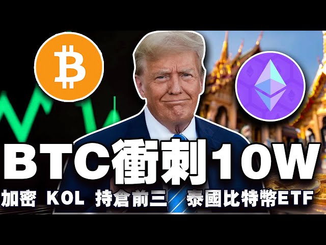 CPI surprise BTC breaks 10W again; crypto KOL holds top three positions; US returns Bitfinex huge stolen money? Thailand Bitcoin ETF; Yuga Labs lets go of CryptoPunks? 20250116