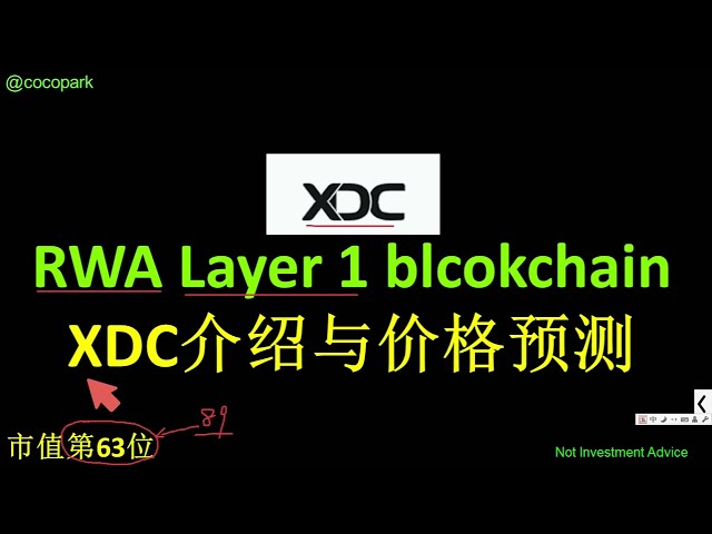 XDC，一个被低估的宝藏，XDC介绍与价格预测