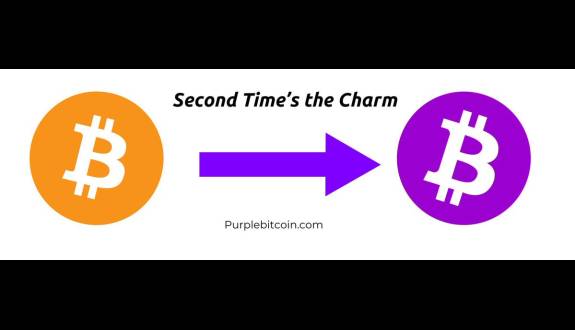 Purple Bitcoin on Solana