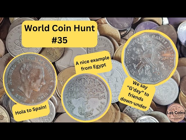 世界硬币狩猎 #35 #coins #hunt #spain #egypt #soviet