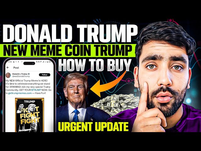 Lancement d'une nouvelle pièce de monnaie de Donald Trump 🚨⛔ || Actualités sur les pièces Trump || Comment acheter des pièces Trump Meme