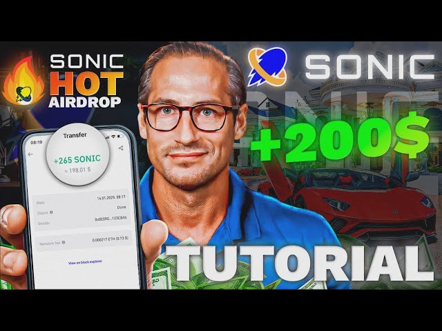 Sonic SVM 空投步驟 |如何領取 SONIC 代幣 |加密貨幣空投 +200 美元！