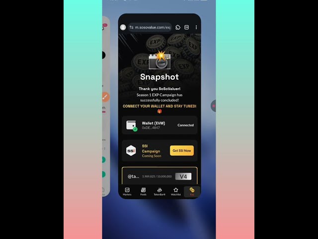 SosoValue 錢包連接 || $SOSO 空投代幣領取及上市 2025