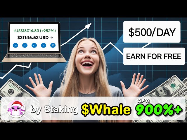 如何通过从 Whale 代币中质押 $Whale 每天赚取 500 美元