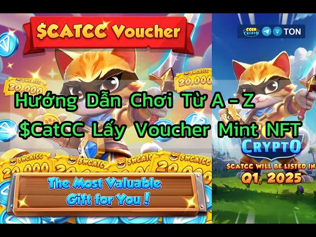 A to Z Guide to Gaming Play To Earn Coin Crypto $CatCC Get Voucher Mint #NFT Sell TON Coin