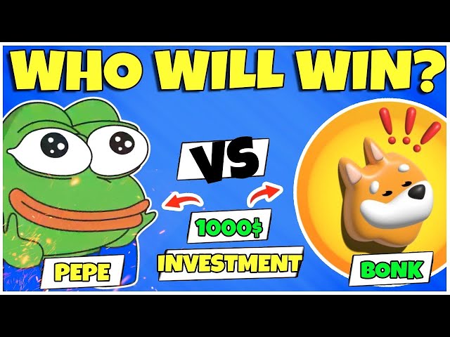 1000X 중 하나인 BONK VS PEPE | 상위 4위 MEME 코인 1000X