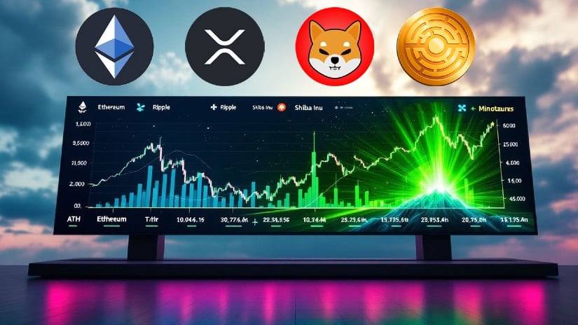 Ethereum (ETH), Ripple (XRP) und Shiba Inu (SHIB) zeigen Anzeichen einer möglichen Erholung