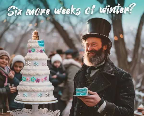 PETA propose une alternative au gâteau végétalien aux prévisions météorologiques du jour de la marmotte de Punxsutawney Phil