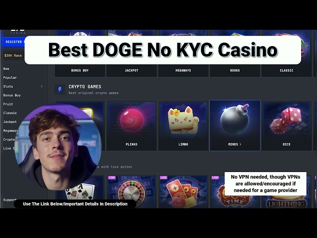 Best DOGE Coin Casino, No ID Verification, All Countries Welcome