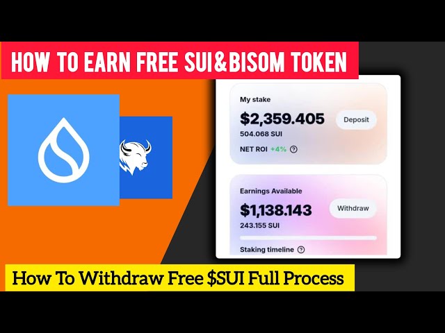 免费空投更新赚取免费 $SUI 和 SUI BISOM 代币 |如何提取免费 SUI Token Free Crypto