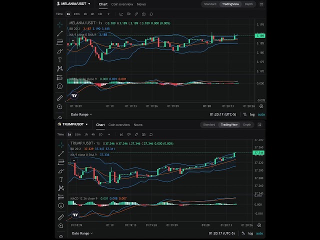 Mise à jour des prix en temps réel $TRUMP $MELANIA Coin