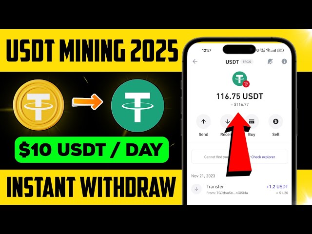 Usdt Mining Miner Withdrawal 🟣 Claim Instant $10.50 USDT Daily ~ Earn USDT - Free Usdt Mining Site