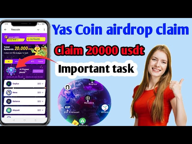 Claims 20000 USDT - Yas coin airdrop claim | Yas coin important task | Yas coin airdrop listing,